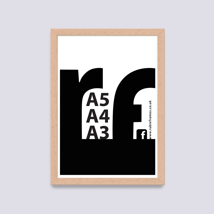 Wood - Light (Wood Grain) A3 A4 A5 Frame