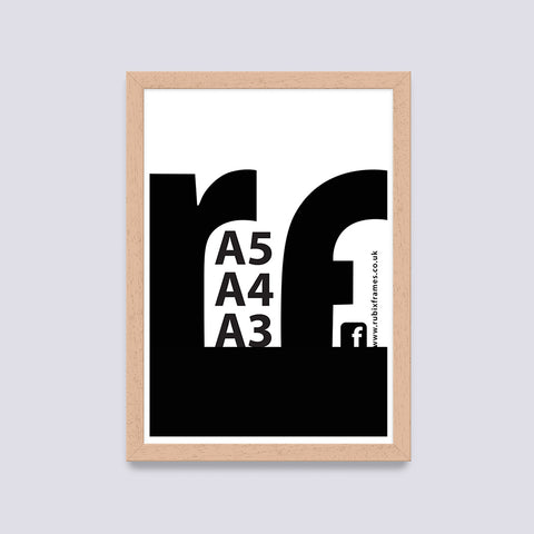 Wood - Light (Wood Grain) A3 A4 A5 Frame