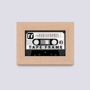 Wood - Light (Wood Grain) Audio Cassette Tape Frame