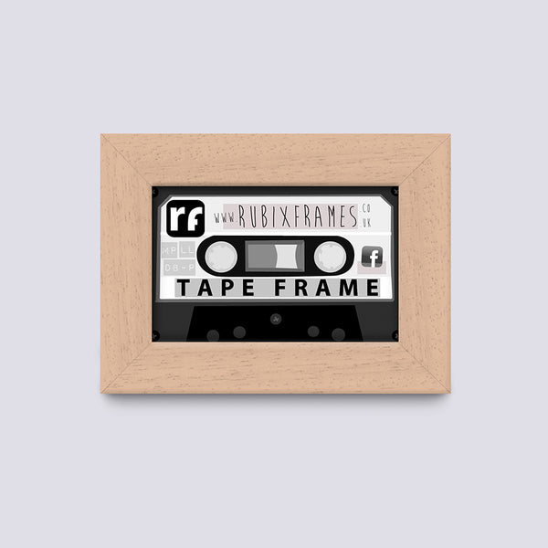 Wood - Light (Wood Grain) Audio Cassette Tape Frame