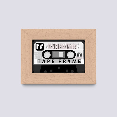 Wood - Light (Wood Grain) Audio Cassette Tape Frame