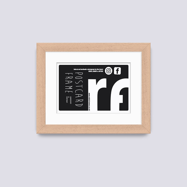 Wood - Light (Wood Grain) Postcard Picture Frame