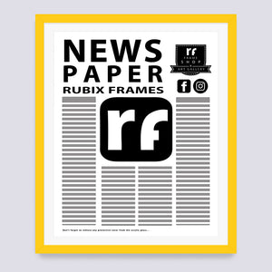 Yellow Newspaper Frame
