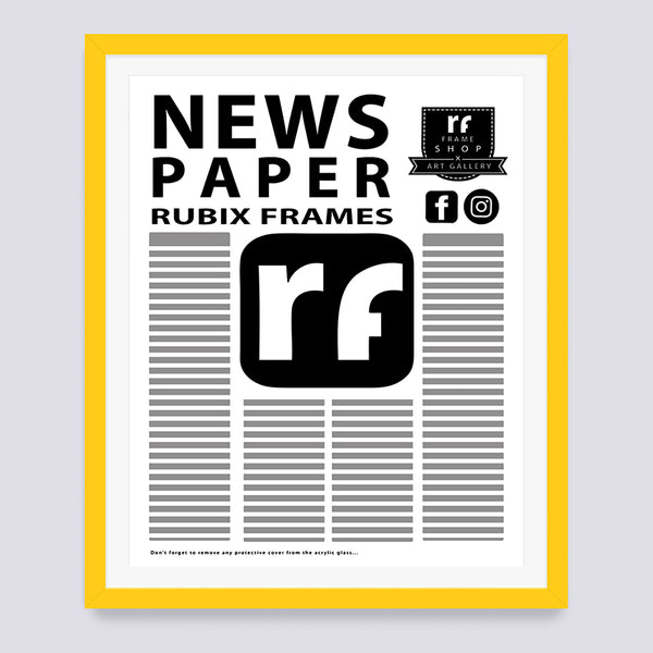 Yellow Newspaper Frame