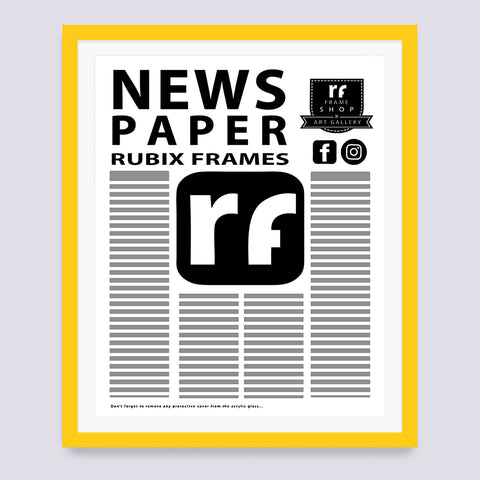 Yellow Newspaper Frame