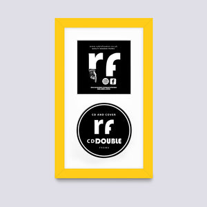 Yellow CD Single or Double Frame