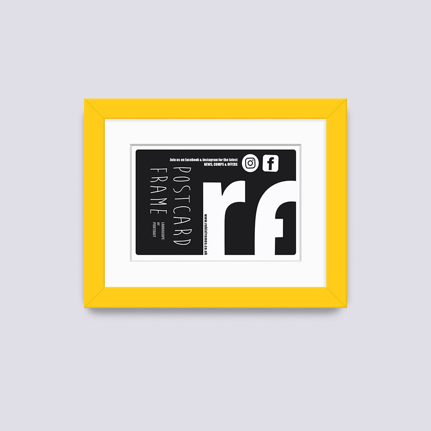 Yellow Postcard Picture Frame