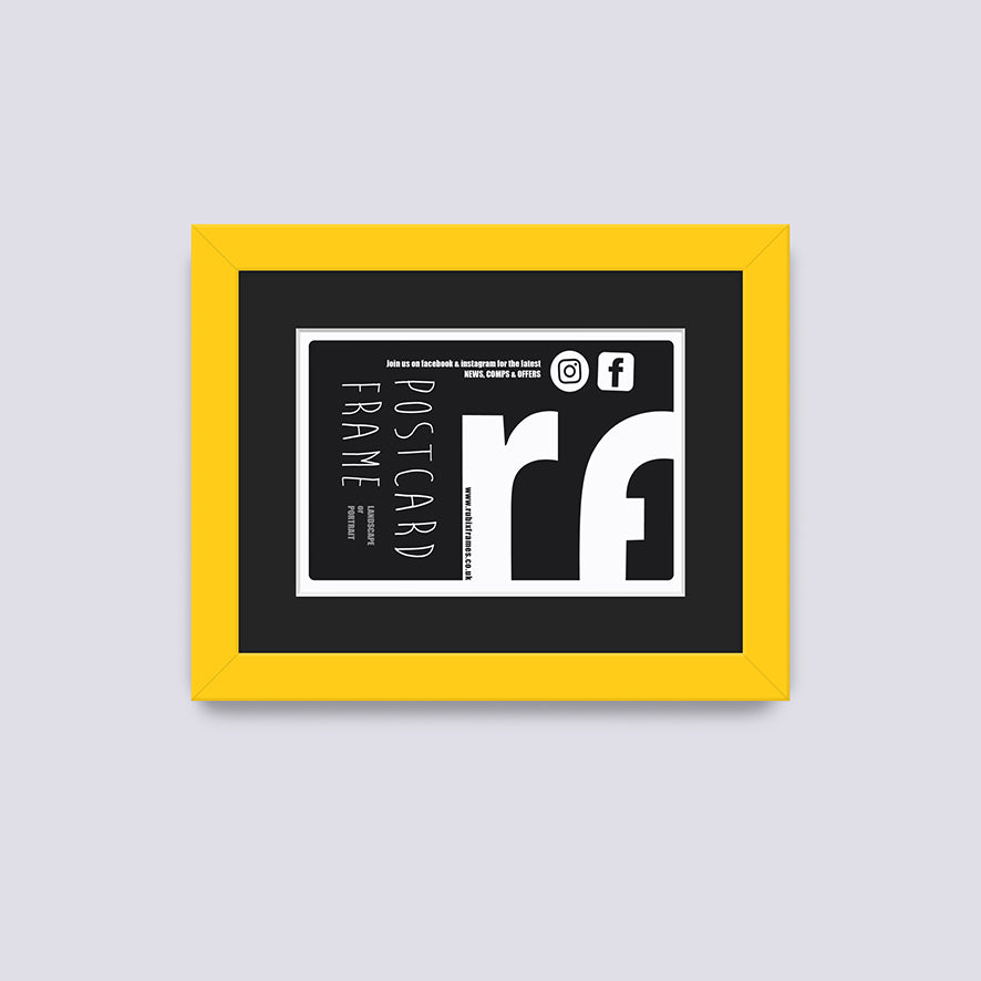 Yellow Postcard Picture Frame