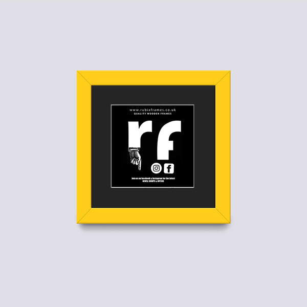Yellow CD Single or Double Frame